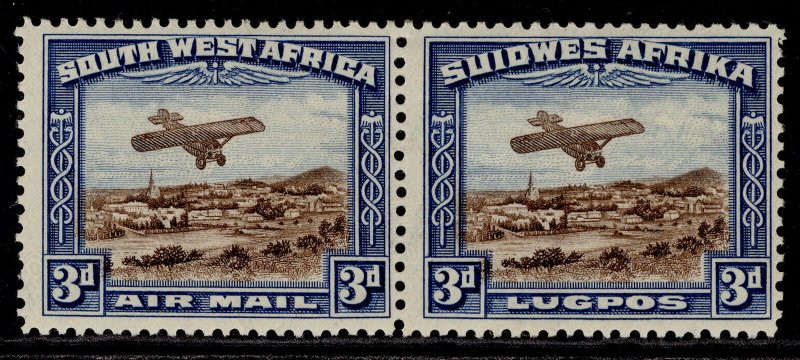 SOUTH WEST AFRICA GV SG86, 3d brown & blue, M MINT. Cat £29.