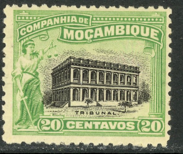 MOZAMBIQUE COMPANY 1918-31 20c COURTHOUSE Pictorial Sc 131 MLH