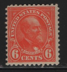 US 558  MNH GARFIELD ISSUE