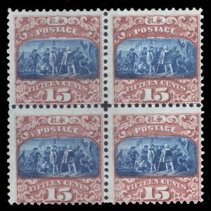 MOMEN: US STAMPS #119 BLOCK OF 4 MINT OG H PSE CERT LOT #71130