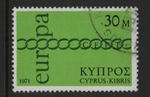 Cyprus    #366   used  1971   Europa  30m