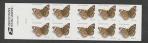 U.S. Scott Scott #4001b Butterfly Stamps - Mint NH Booklet Pane
