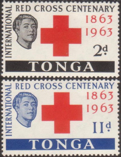 Tonga 1963 SG141-142 Red Cross set MLH