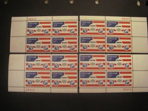 Scott C90, 31c Plane & Flag, PB4 #38313 x 4 Matched Set, MNH Airmail Beauties