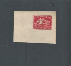 U525a 2c Carmine Jumbo Full Corner Cut Square Mint Scarce Thus