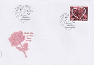 Switzerland 2017 I love You FDC Bern special cancel unaddressed VGC