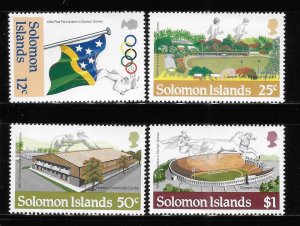 Solomon islands 1984 Summer Olympics Flag Sc 530-533 MNH A1003