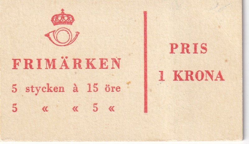 Sweden #513c Complete Booklet  CV $22.50  (Z8074)