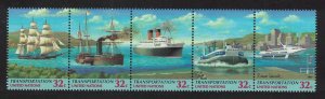 UN New York Ships Boats Economic Commissions 5v Strip 1997 MNH SG#729-733