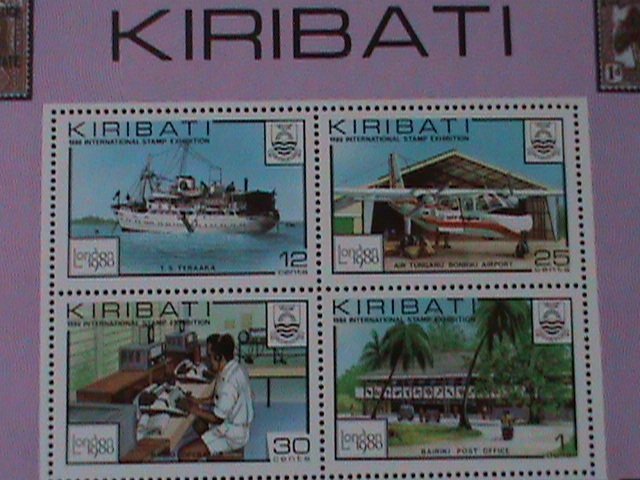 ​KIRIBATI-1980-SC#355a- LONDON'80 INTL. STAMPS SHOW--MNH S/S VF-LAST ONE