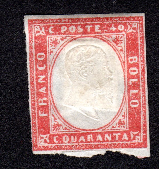 Italy  Sardinia  Scott # 13  MH  Lot 200545 -01