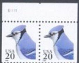US Stamp #2483 MNH - Blue Jay Booklet Pair w/ Plate #S1111
