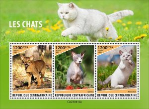 C A R - 2023 - Cats - Perf 3v Sheet  - Mint Never Hinged