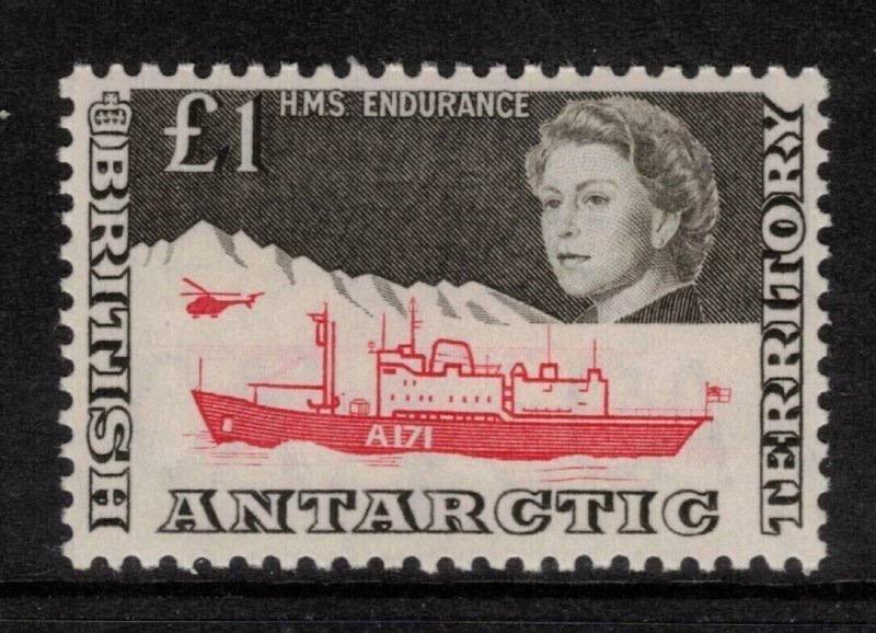 BRITISH ANTARCTIC 1969 £1 HMS Endurance; Scott 24, SG 15a; MNH