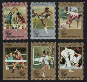 Caribic Victories in Montreal Olympic Games 6v 1976 MNH SG#2338-2343