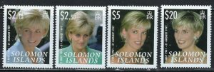 Solomon Is 1096-99 MNH 2007 Princess Diana (fe4813)