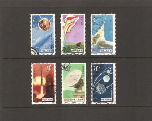 China stamps 1986 T108 Scott #2020-2025 Space Flight 航天. Set of 6 used stamps.