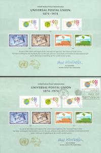 United Nations (Souvenir Cards) Mixed Lot/24 Mint + FD Cancels 1972-1978 