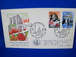 BELGIUM  -  1968  -  SET OF 2 FDCs -  SCOTT #700-703       (c23)