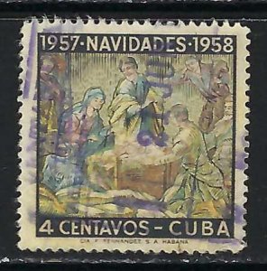 CUBA 589 VFU CHRISTMAS W389-4