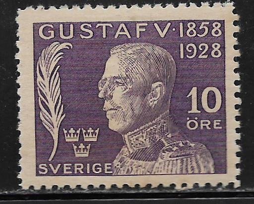 SWEDEN  B33 MINT HINGED KING GUSTAF ISSUE 1928