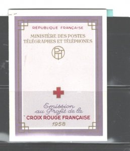 FRANCE 1958  RED CROSS Bklt. #B327-328  MNH