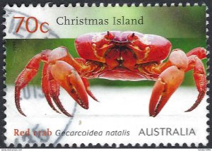 CHRISTMAS ISLAND 2014 QEII 70c Multicoloured, Red Crab  SG783 FU