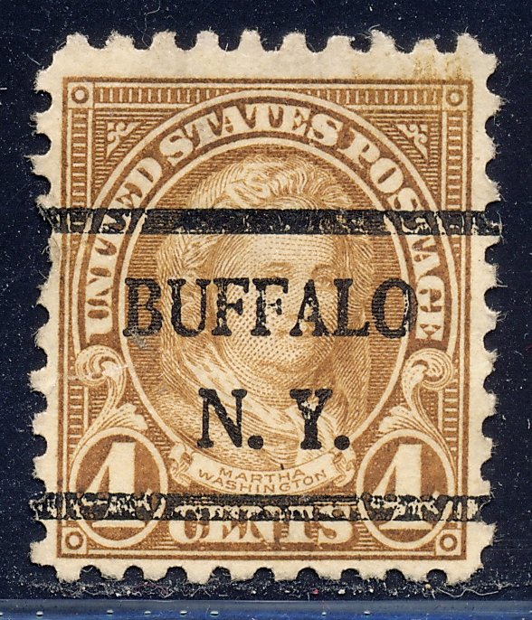 Buffalo NY, 585-42 Bureau Precancel, 4¢ M. Washington