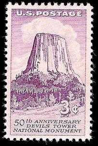 # 1084 MINT NEVER HINGED DEVIL'S TOWER