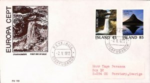 Iceland EUROPA CEPT 1967 registered cover