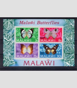 Malawi 1973 BUTTERFLIES s/s Perforated Mint (NH)