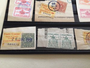 Italy Torino 1950-51 Stockbrokers revenue label stamps A11102