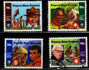 Papua New Guinea - #554 - 557 Boy Scouts set/4- Used