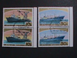 ​KOREA-1988- SC#2760- CARGO SHIPS CTO LARGE BLOCK VF WE SHIP TO WORLD WIDE