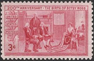 # 1004 MINT NEVER HINGED BETSY ROSS