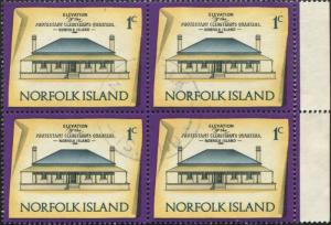 Norfolk Island 1973 SG133 1c Historic Building block FU