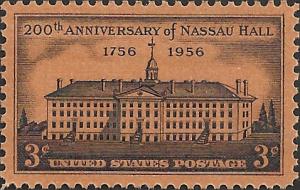 # 1083 MINT NEVER HINGED NASSAU HALL