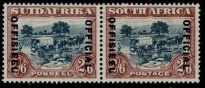 SOUTH AFRICA GVI SG O18a, 2s 6d green & brown, M MINT. Cat £60.