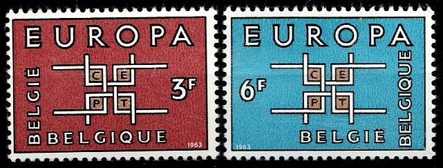 Belgium 1963 S.G. 1862-1863  MNH (1330)