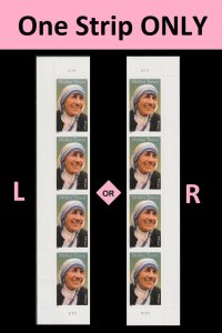 US 4475 Mother Teresa 44c plate strip 4 MNH 2010