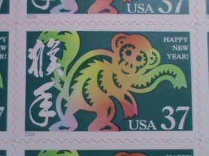 UNITED STATES STAMP: 2004 SC#3832  COLORFUL LOVELY YEAR OF THE MONKEY MNH STAMP