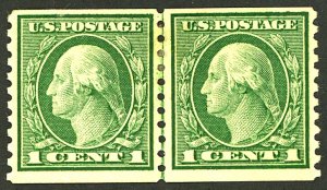 U.S. #443 MINT PAIR OG HR