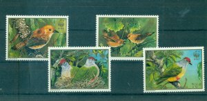 Cook Is. - Sc# 1016-9. 1989 Birds. WWF. MNH. $15.19.