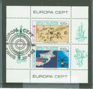 Turkish Republic of Northern Cyprus #127 Used Souvenir Sheet (Europa)