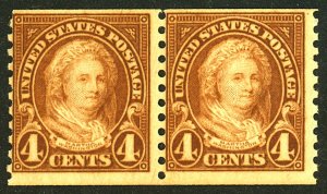 U.S. #601 MINT PAIR OG NH