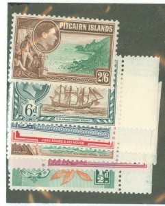 Pitcairn Islands #1-5/6/8 Mint (NH) Single