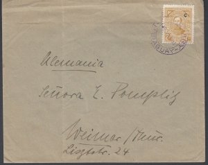 Paraguay 1931 'Campana' Cover from Tebicuary to Weimar, Germany