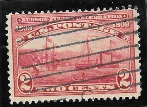 U.S. Scott #372 Used 2c Hudson-Fulton Celebration 2018 CV $4.75