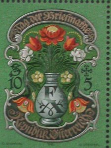 AUSTRIA 1995 SC#B362 STAMP DAY-OVERPRINT-TRILATERALE GMUNDEN'95- MH S/S VF