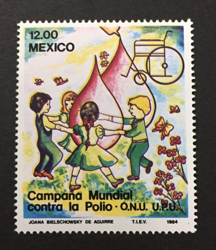 Mexico 1984 #1345,Fight Against Polio, MNH.